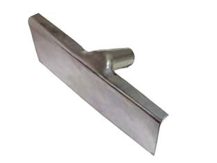 Raspafango - cm. 30x12h. - in acciaio zincato, senza manico