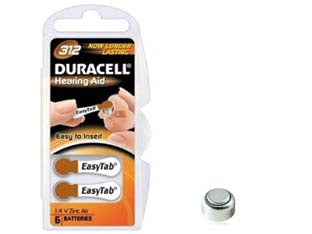 Pila specialistica a pastiglia per apparecchi acustici zinc-air (312) - 1,45v ø mm.8x3,5h. 175mAh. Zinc-Air, peso gr.14, in blister da 6 pezzi, batteria tipo: Coin Cell, queste batterie sono tutt...