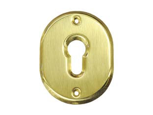 Bocchetta ovale in ottone lucido per cilindri sagomati 316l - mm.70x90h. spessore mm.4 - con trattamento di elettrocataforesi per una più lunga durata di utilizzo