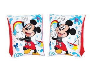 Braccioli gonfiabili disney 3-6 anni - cm.23x15 - peso gr.170 (art.91002) - 2 disegni assortiti: minnie e topolino