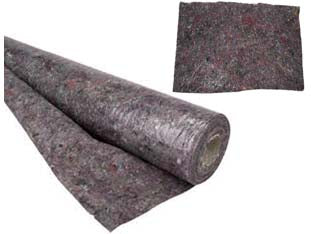 Feltro assorbente con antiscivolo di protezione - rotolo da mt.10x1h.gr.220mq. - in fibra tessile non tessuta, assorbente, pratico e resistente, antiscivolo, per proteggere i pavimenti in legno, marmo, cera...