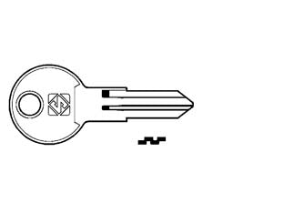 Chiavi per cilindri cina 5 spine piccole rc5 - RC5 - in ottone nichelato, adatta per serratura a leva delle cassette postali tipo EUROPA e RESIDENCE