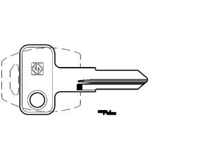 Chiavi per cilindri meroni 4 spine piccole mer34r - MER34R - in ottone nichelato, adatta per serratura a leva della cassetta postale ns.cod.83645