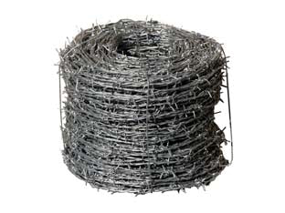 Filo spinato zincato iowa - n°16 mt.200 - filo spinato, con coppia di fili portanti in acciaio zincato a caldo, attorcigliati tra le punte, anch'esse in acciaio zincat...