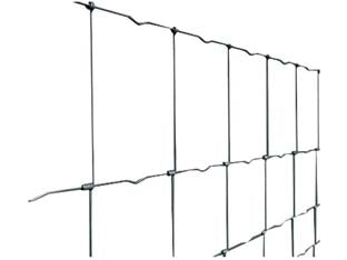 Rete per ovini zincata maglia cm.15 l.x8 fili - rot.mt.50 - cm.100h. - rete annodata a maglia differenziata, i fili verticali, lineari e orizzontali, sagomati, della rete sono in acciaio zincato, ...