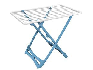 Stendibiancheria cucciolo in resina mt.10 - cm.92x50x81h. - portata max Kg.8, peso Kg.2,05, struttura 100% resina, dispone di circa mt.10 lineari per stendere, adatto per esterni ed int...