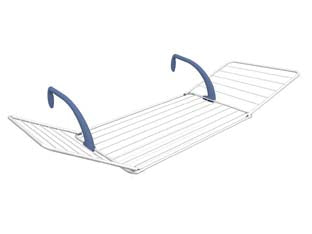 Stendibiancheria brezza 200 mt.18 - cm.178x55x27,5h. - con ali esterne laterali, portata max Kg.15, peso Kg.2,15, in acciaio trattato con polveri epossidiche e con aggancio in plas...