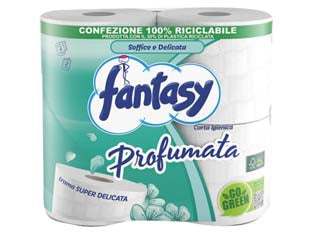 Carta igienica 2 veli - conf. da 4 rotoli - a due veli in pura cellulosa