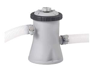 Pompa con filtro a cartuccia per piscine fino 6.500 litri - peso kg.2,70 (28602) - tensione 220/240v, doppio isolamento, valvola di sfiato, portata d'acqua 1.250 lt./h., adatta per piscine tonde fino a cm.305...