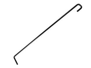 Attizzatoio per camino - cm.55h. (726) - in ferro battuto verniciato nero