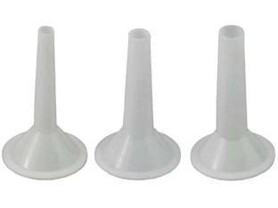 Serie imbuti in moplen per tritacarne - per tritacarne n.32, 3 pz ø mm.15/20/25 - per alimenti