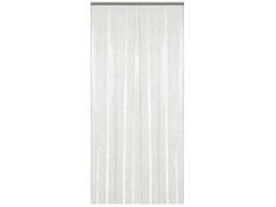 Tenda anti mosche in plastica a strisce bianca - cm.120x230h. - con supporto in plastica