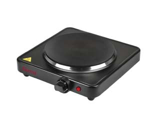 Fornello elettrico pe26 cm.18,5 1500w - potenza 1500W - piastra in ghisa ø cm.18,5, 5 livelli di regolazione della temperatura, spia di accensione, piedini di appoggio antiscivolo, ...