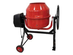 Betoniera laterale monofase lt.180 800w - motore elettrico 230V HP 1,0, kW 0,80, capacita' bicchiere 180L, IP 44, dimensioni betoniera montata cm 120x80 h 137, corpo i...