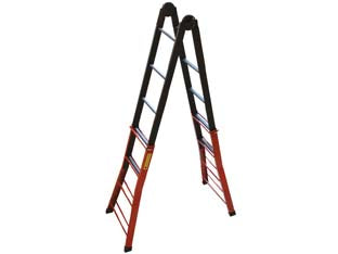 Scala telescopica phenomena in acciaio acal 100 - 4+4 gr.- altezza max cm.390h.- Kg.12 - telescopica, struttura in acciaio verniciato, progettata e costruita secondo le normative e le leggi vigenti in Italia, DLgs ...