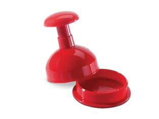 Stampo per hamburger pressella Ø cm.9 - polipropilene atossico per alimenti , completamente smontabile, per hamburger cm 9, lavabile in lavastoviglie