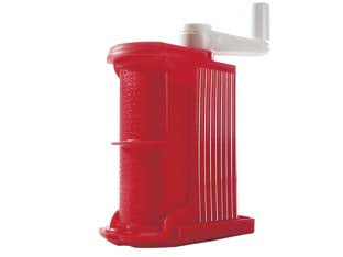 Grattugino da tavolo fondo scorrevole - struttura plastica, rullo acciaio inox, pressione e rotazione