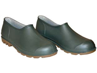 Scarpe in pvc - n°41 - colore verde, suola carrarmato colore para