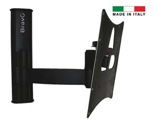 Supporto tv lcd9 nero orientabile 23- 40 portata max kg.20 - Supporto da parete ad un braccio studiato per televisori LCD da 23' a 40', realizzato in alluminio anodizzato satinato, conse...