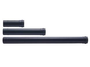 Tubo per stufe a pellet plus light nero opaco normale - ø cm.8x25, mm.0,7 - compatibili con la serie PLUS