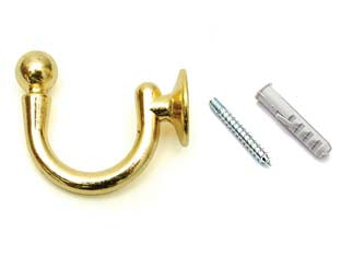 Ganci raccoglitenda super oro - mm.48 - con viti e tasselli compresi