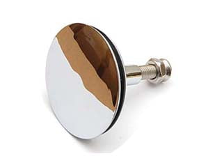 Saltarello vasca in abs Ø mm.43 - ø mm.43 - in ABS cromato con vite in metallo e guarnizione oring