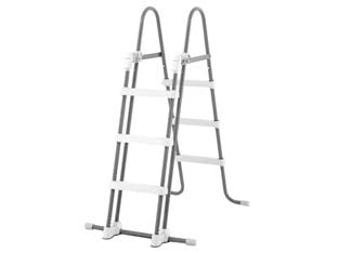 Scaletta 3 gradini rimovibili - per piscine da cm.91-107h.- peso kg.33,4 (28075) - scaletta a doppia rampa, utile per entrare e uscire dalla piscina in sicurezza, sopratutto per i bambini, con gradini rimovib...
