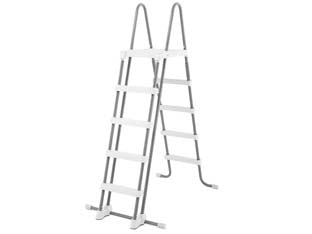 Scaletta 5 gradini rimovibili - per piscine da cm.132h. - peso kg.27,3 (28077) - scaletta a doppia rampa, utile per entrare e uscire dalla piscina in sicurezza, sopratutto per i bambini, con gradini rimovib...