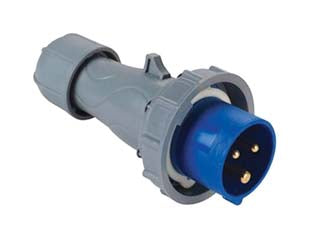 Spina industriale volante blu 2p+e cee ip67 -16A colore blu - 2 poli+E 200-250V