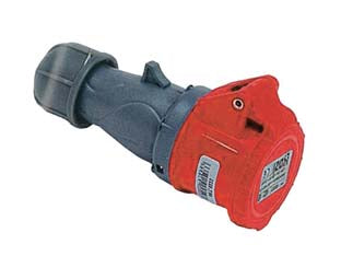 Presa industriale volante rosso 3p+t+n cee ip44 -16A colore rosso - 3 poli + terra + neutro 400V