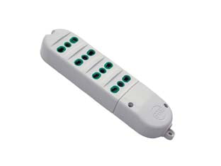 Multipresa 4 posti bipasso senza cavo - bianca 41022 - in confezione singola sacchetto