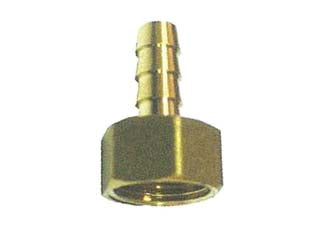 Portagomma femmina gas - 1/2' x 14 - gas metano - in ottone giallo