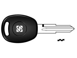 Chiavi daewoo predisposte per trasponder per auto chevrolet dwo4cte - DWO4CTE - in ottone nichelato, testa in plastica nera, utilizza chip transponder T33
