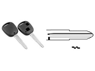 Cover chiavi per auto toyota toy41rrs2 - TOY41RRS2 - 2 bottoni - permette di riutilizzare la parte elettronica della chiave originale in caso di rottura o danneggiamento della parte meccanic...