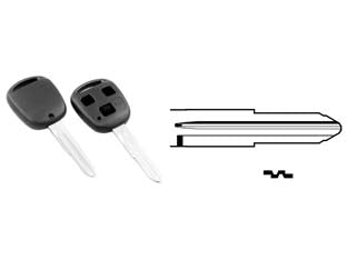 Cover chiavi per auto toyota toy41rbrs8 - TOY41RBRS8 - 3 bottoni - permette di riutilizzare la parte elettronica della chiave originale in caso di rottura o danneggiamento della parte meccanic...