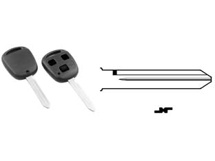 Cover chiavi per auto toyota toy47brs8 - TOY47BRS8 - 3 bottoni - permette di riutilizzare la parte elettronica della chiave originale in caso di rottura o danneggiamento della parte meccanic...