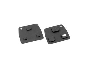 Pulsantini in gomma per cover chiavi auto toyota toyrs8 - TOYRS8 - 3 bottoni - ricambio per cover chiavi auto mod.: TOY40BRS8, TOY43BRS8, TOY48BRS8
