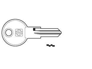 Chiavi per cilindri evergood 5 spine piccole ed3r - ED3R SX - in acciaio nichelato