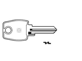Chiavi per cilindri l&f 5 spine piccole lf16 - LF16 DX - in ottone nichelato
