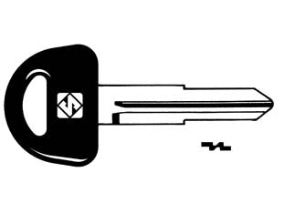 Chiavi per auto suzuki sz11rp - SZ11RP - in acciaio nichelato, testa in plastica nera