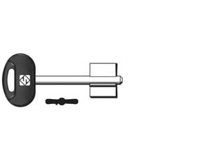 Chiavi doppia mappa mottura 5mt7bp - 5MT7BP - in ottone nichelato, testa in plastica
