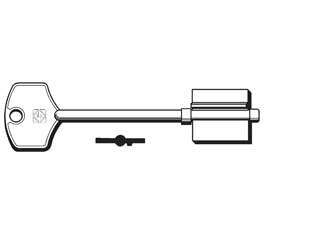 Chiavi doppia mappa potent 5pt10 - 5PT10 - in ottone nichelato