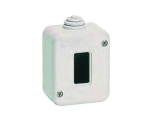 Scatola portafrutti da parete 1 posto ip40 - (1401) - involucro vuoto, con aggancio serie VENUS e similari, colore grigio RAL 7035, realizzata in tecnopolimeri termoresistenti, ot...