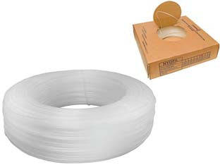 Monofilo per vigne nyofil box mm.4 - ø mm. 4 - elevata resistenza meccanica a trazione, flessibilità, elasticità, forte resistenza agli agenti atmosferici, inerzia chimica ...