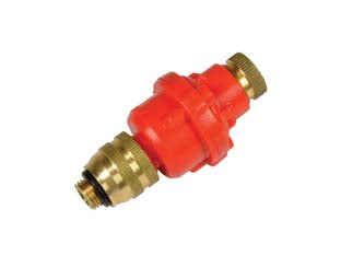 Eco-smart valve regolatore di pressione pompe a spalla imp. ottone - 2,5 bar - rosso, idoneo per pompe a spalla mod. DIANA e VENERE con impugnatura della lancia in ottone