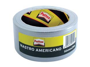 Pattex nastro americano grigio - mm.50h. in rotoli da mt.25 - nastro universale adatto per ogni riparazione, multiuso e multifunzione, ideale per il fai da te.