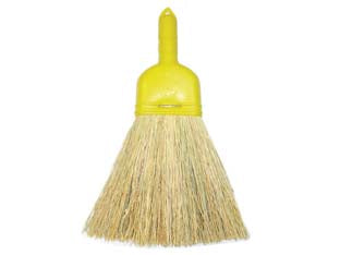 Scopino in saggina milleusi - cm.25 - con manico in plastica