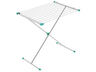 Stendibiancheria gazzella 10 acciaio verniciato mt.10 - cm.120x56 - peso kg 1,8, stenditura mt.10, ideale per posizionamento interno vasca da bagno