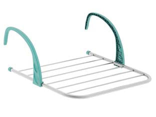 Stendibiancheria gocciolio 5 alluminio mt.5 - cm.61x42 - peso kg 0,32, stenditura mt.5, bracci regolabili, ideale per il balcone o il calorifero
