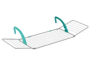 Stendibiancheria balcony 18 acciaio verniciato mt.18 - cm.55x181 (aperto) - con ali esterne laterali, peso kg.2, stenditura mt.18, braccia regolabili e robuste